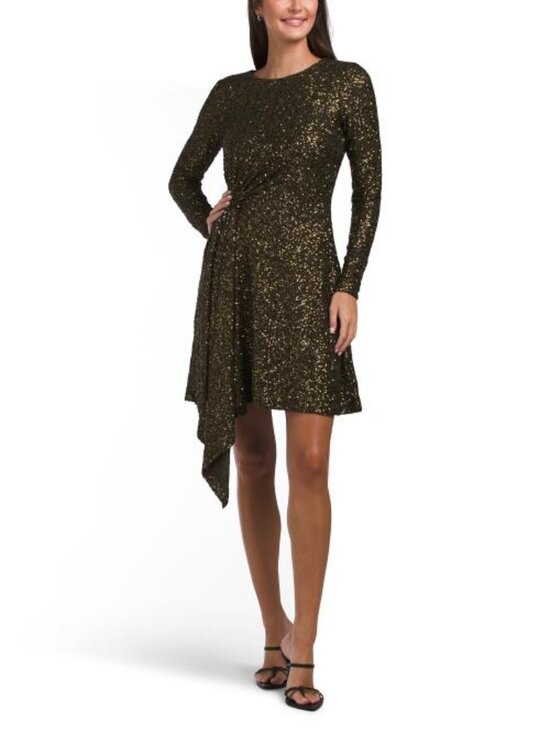 Taylor Dresses & Skirts - TAYLOR Long Sleeve Sequin Mini Dress